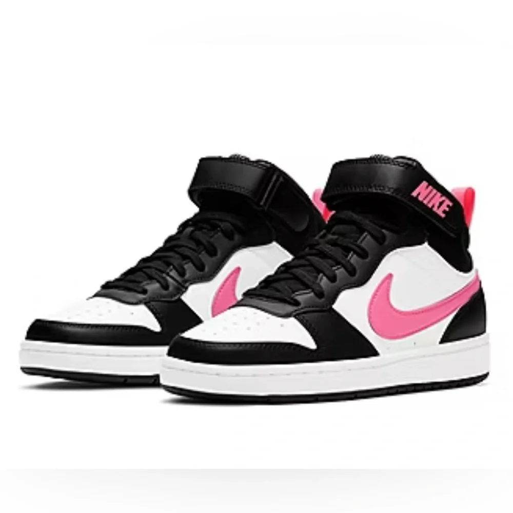Nike Court Borough Mid 2 Black Sunset Pulse-White